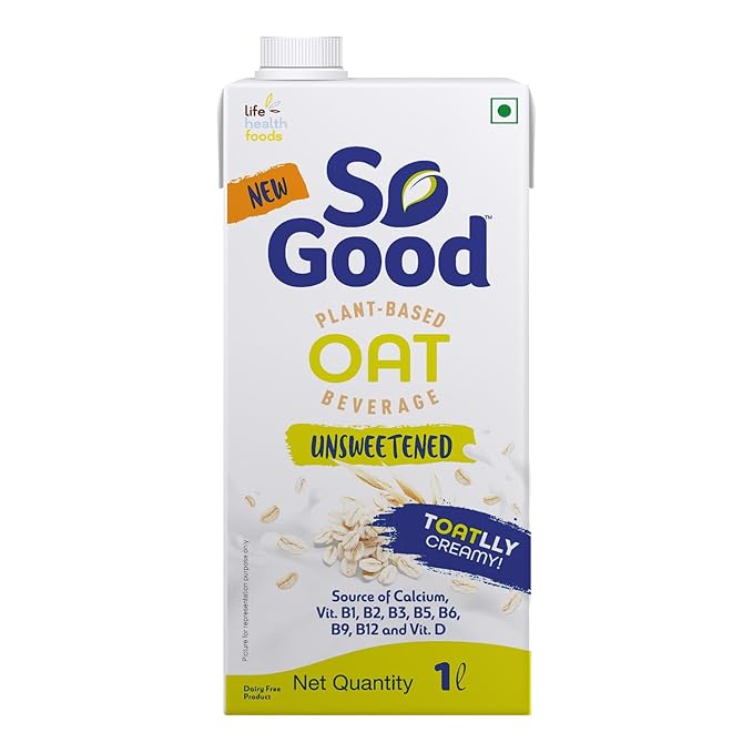 SO GOOD OAT BEVERAGE UNSWEETENED 1 LTR
