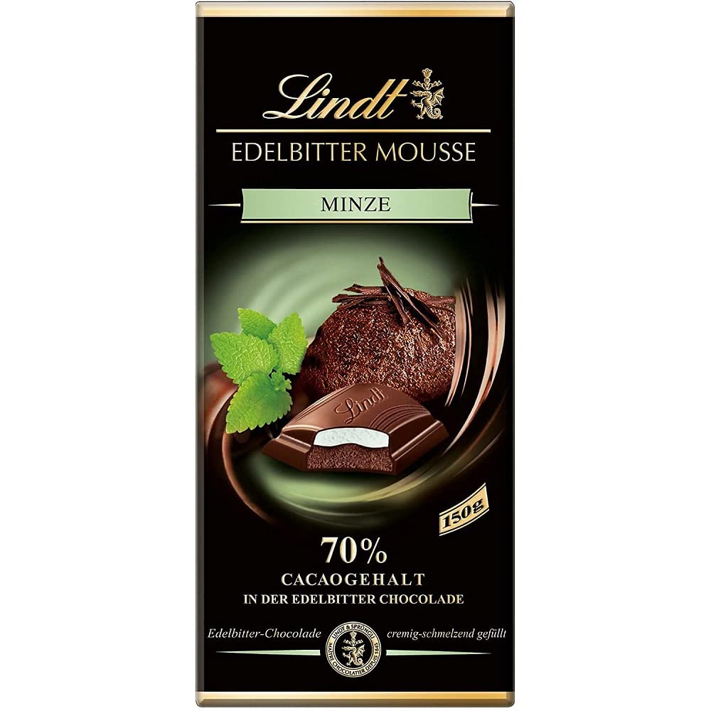 LINDT EDELBITTER MOUSSE MINZE 150G