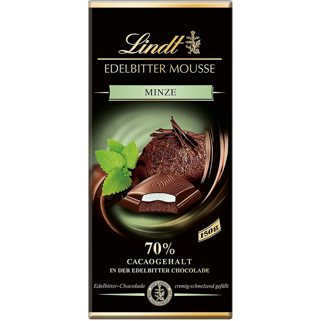 LINDT EDELBITTER MOUSSE MINZE 150G