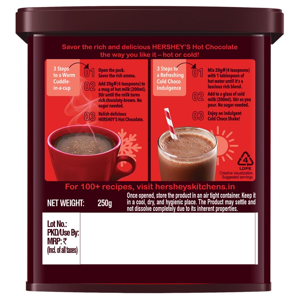 HERSHEYS HOT CHOCLATE 250 GM