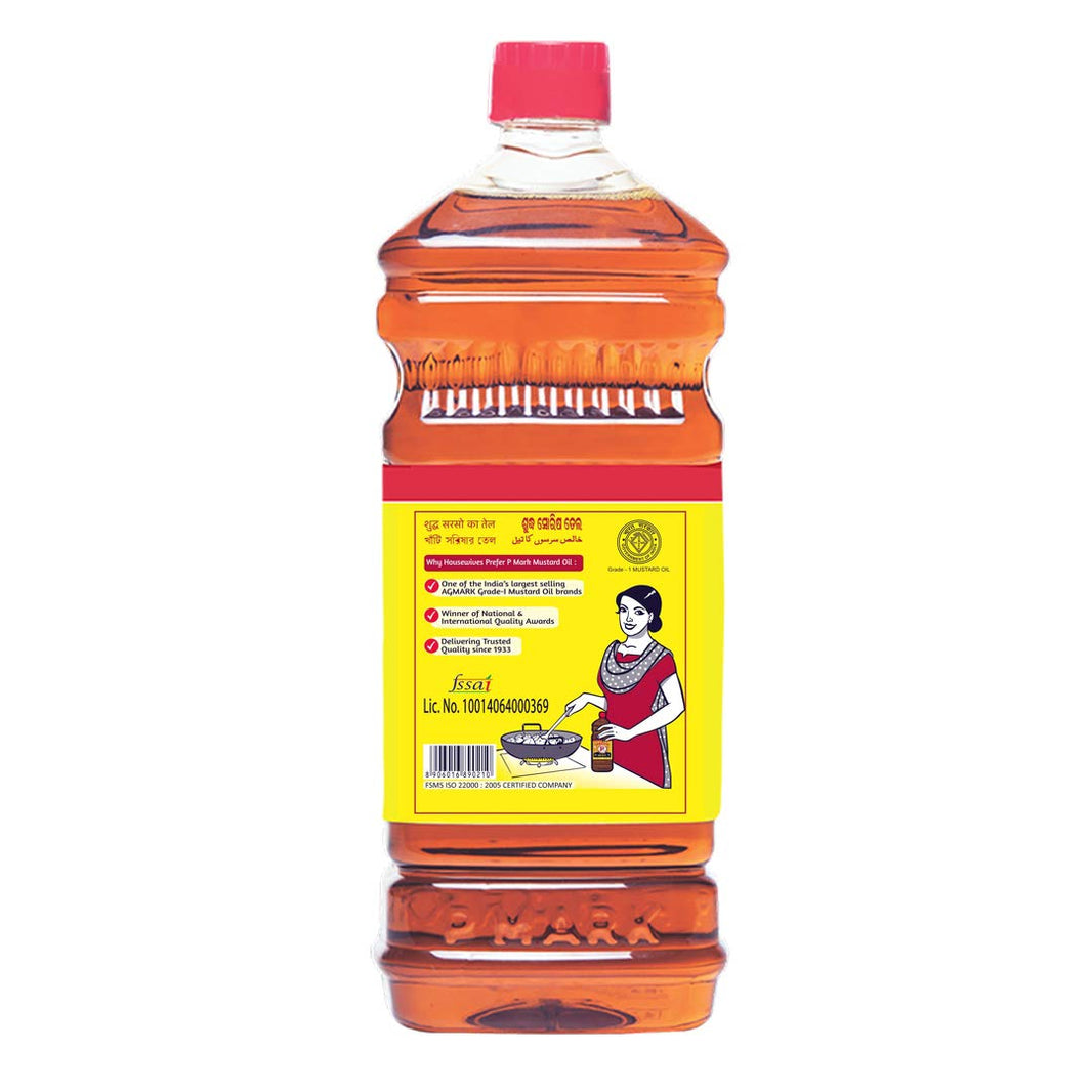 P MARK KACHI GHANI MUSTARD OIL 1 LTR