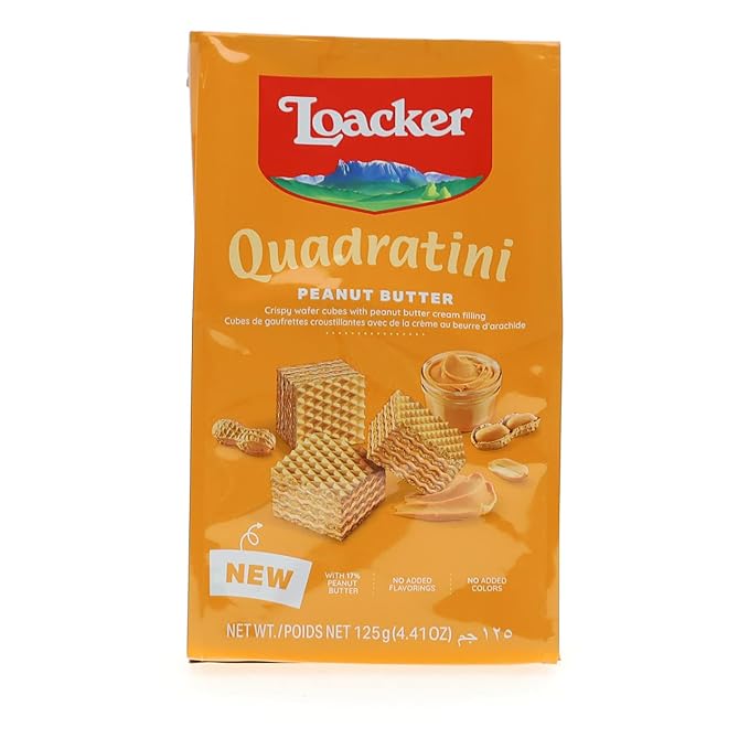 LOACKER QUADRATINI PEANUT BUTTER