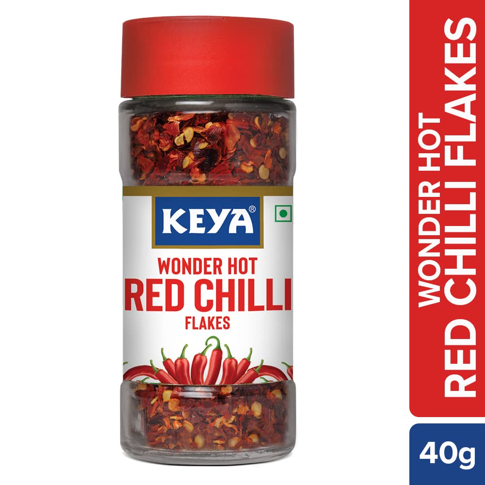 KEYA RED CHILLI FLAKES 40GM