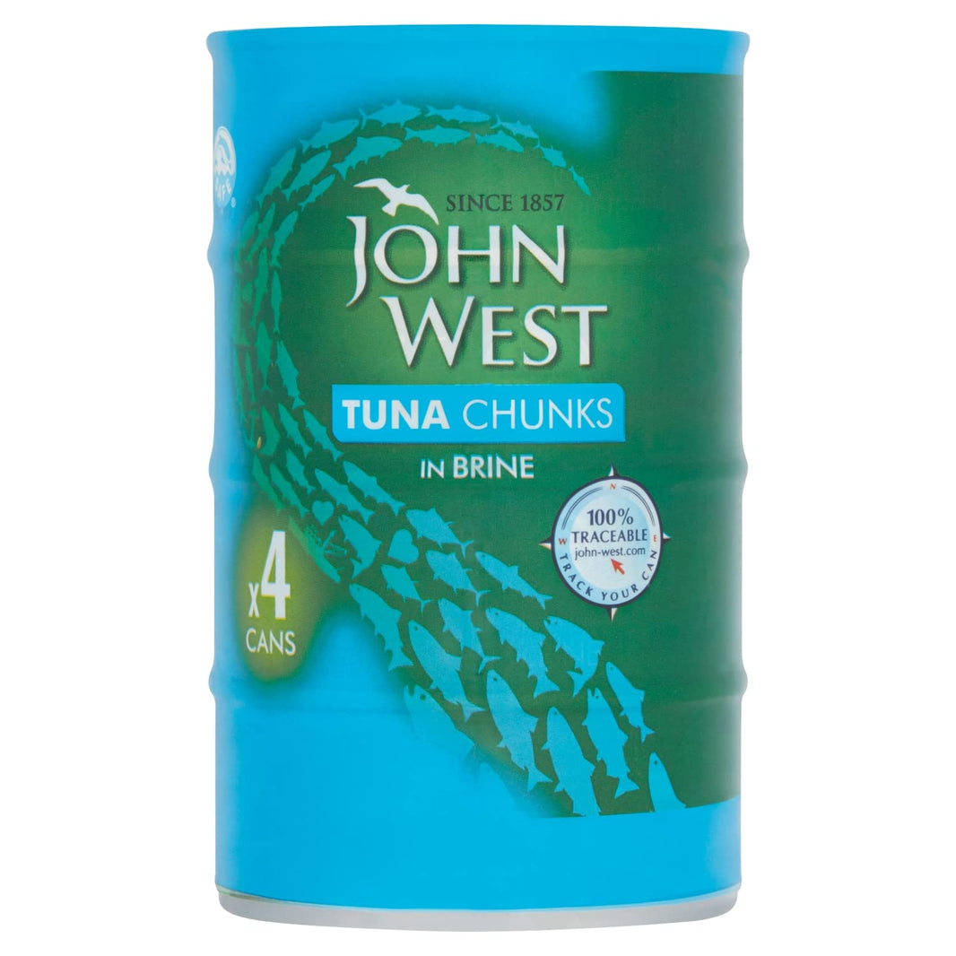 JOHN WEST TUNA CHUNCKS IN SPRING WATER 4*145 GM