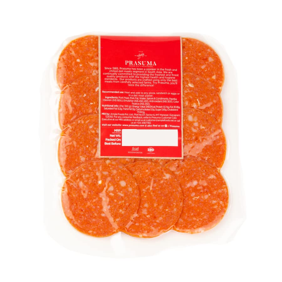 PRASUMA FROZEN PORK PEPPERONI SALAMI 100GM