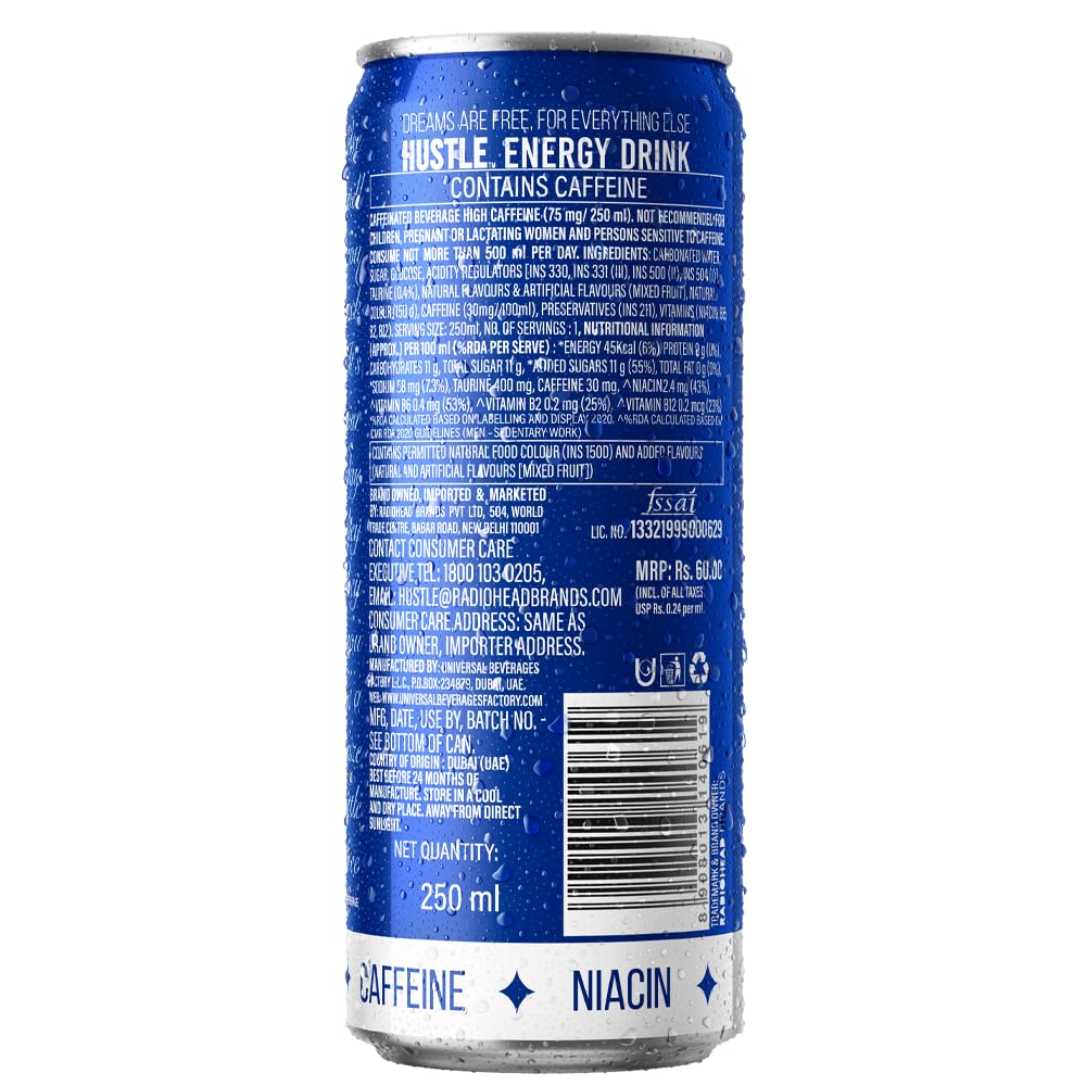HUSTLE ENERGY DRINK 250 ML