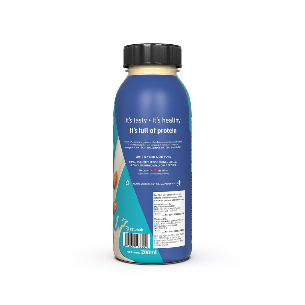 PHAB VANILLA ALMOND PROTEIN MILKSHAKE 200 ML