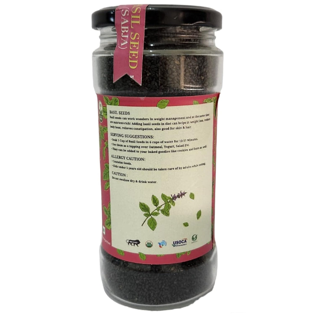 NATURE FARM ORGANIC BASIL SEEDS 250 GM