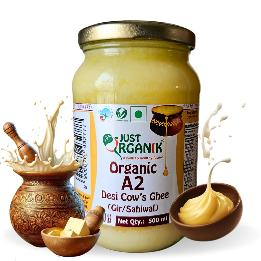 JUST ORGANIK A2 DESI GHEE 500 ML