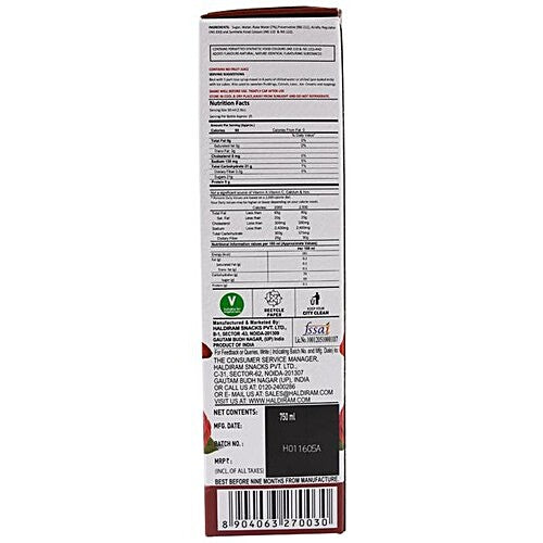 HALDIRAM SYRUP ROSE 750ML