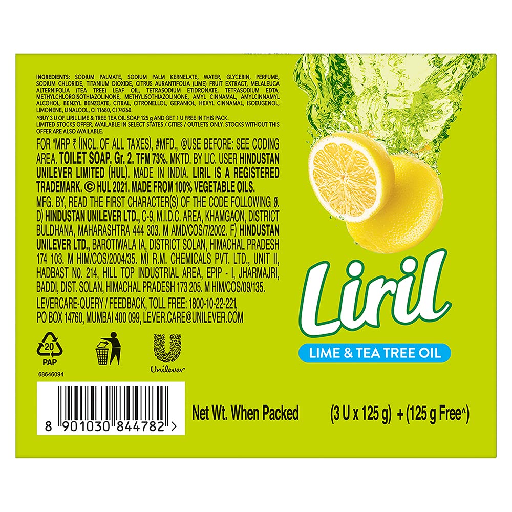 LIRIL LIME TEA TREE OIL SOAP (B3G1) (SET)