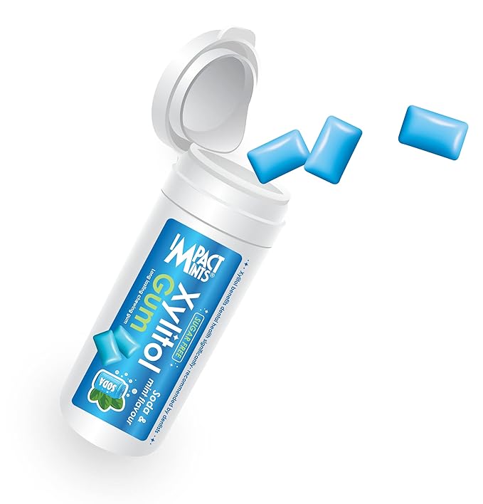 IMPACR MINTS XYLITOL GUM S/F SODA & MINT FLAVR 30 GM