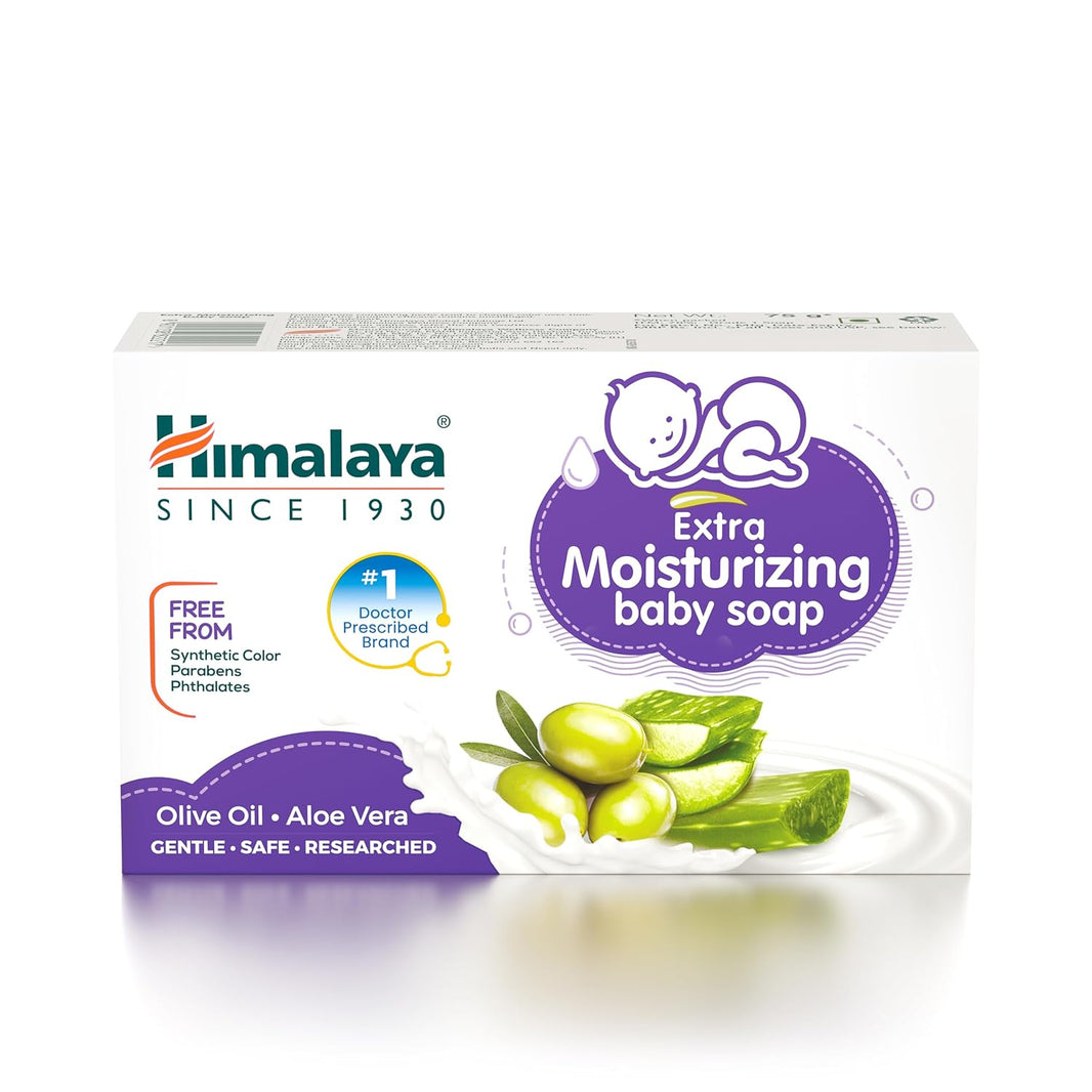 HIMALAYA EXTRA MOISTURIZING BABY SOAP 75G