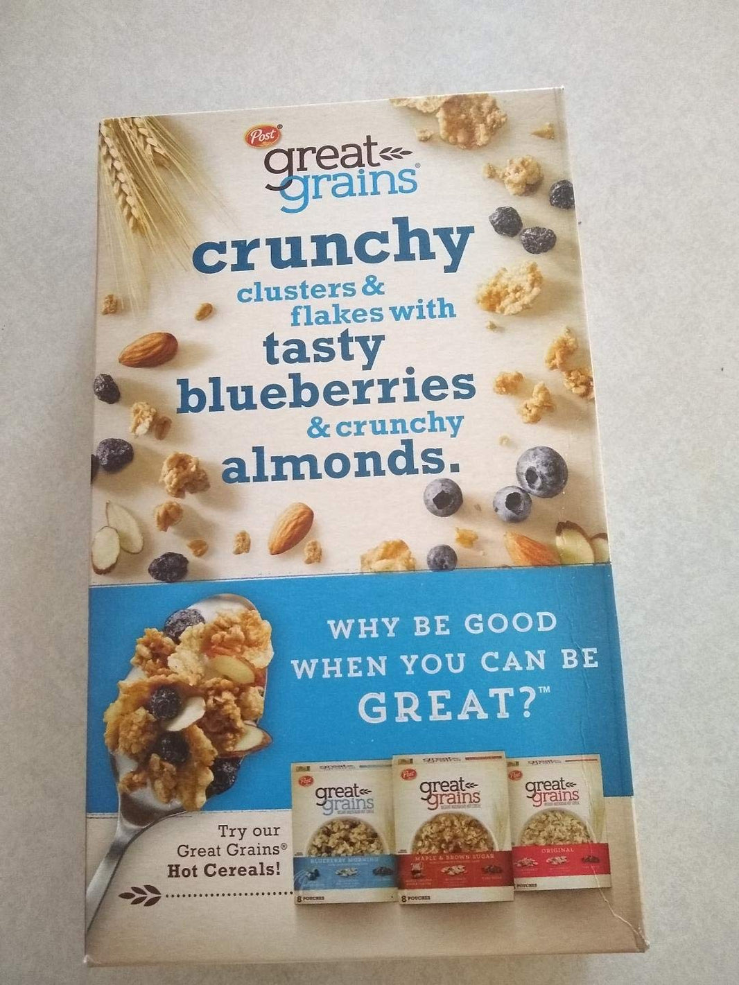 POST GREAT GRAINS BLUEBERRY NUT CRUNCH CEREAL 439 GM