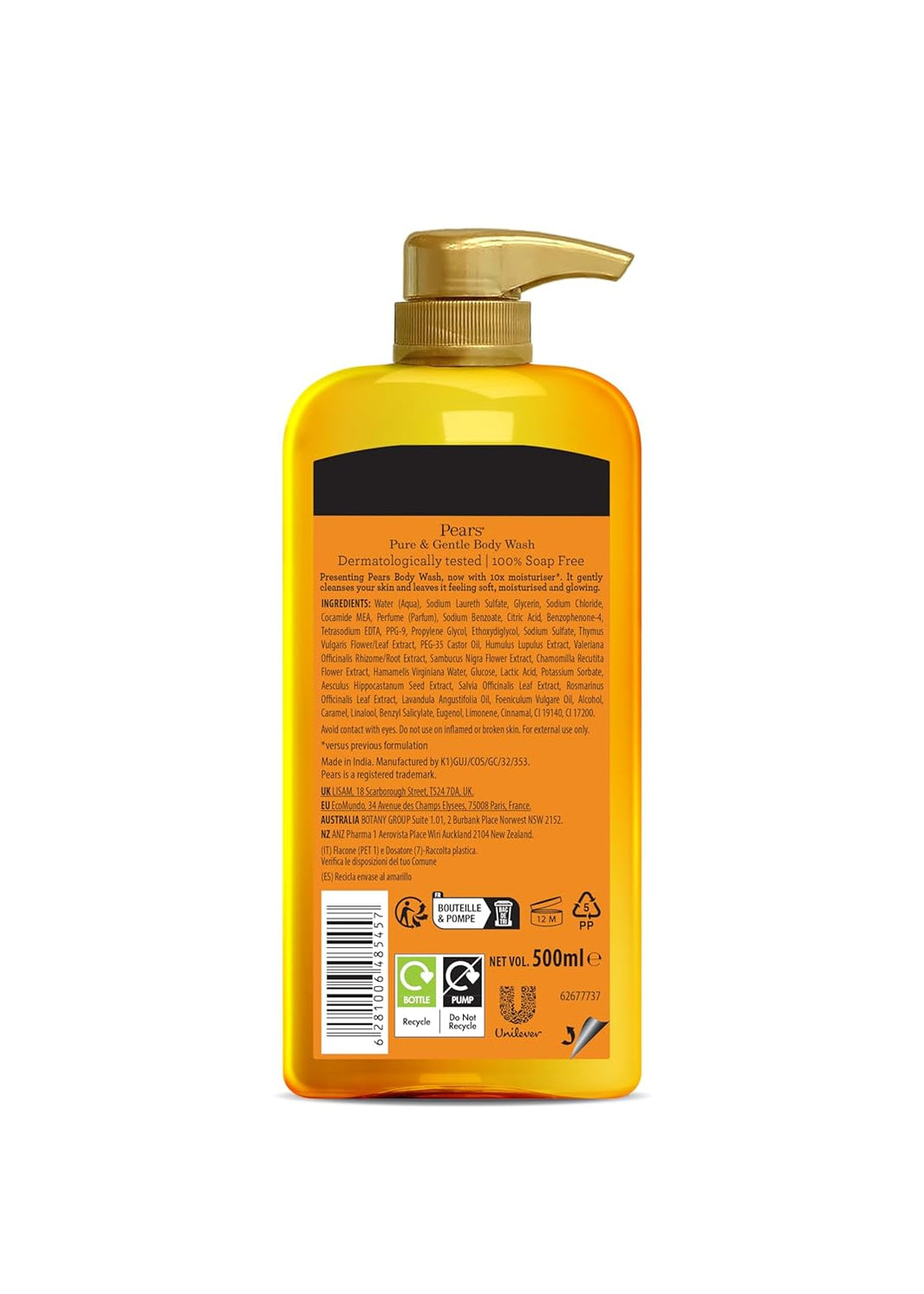 PEARS BODYWASH ORIGINAL 500ML