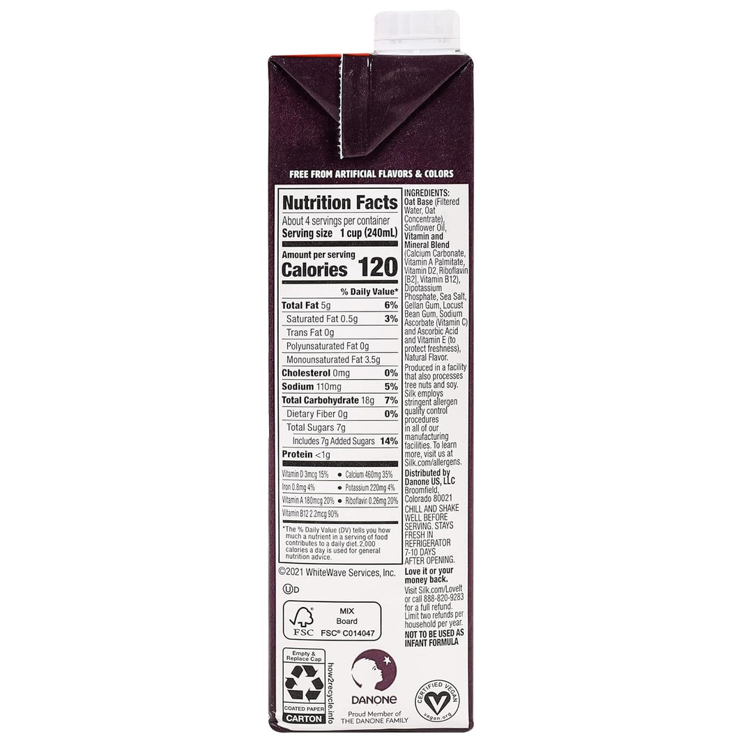 SILK OAT MILK ZERO SUGAR