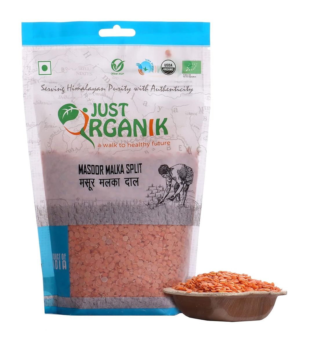 JUST ORGANIK MASOOR MALKA SPLIT 500G