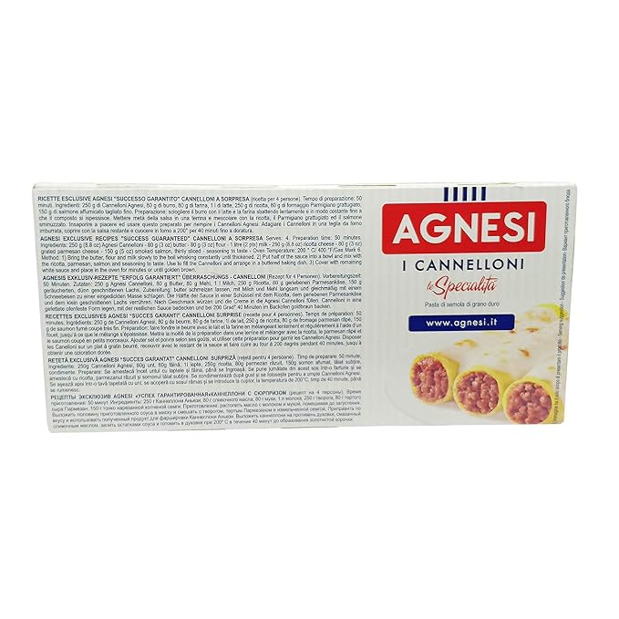 AGNESI CANNELLONI PASTA 250 GM