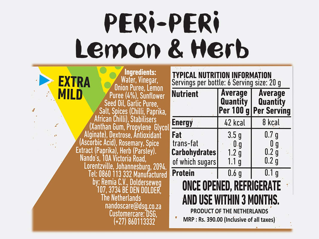 NANDOS PERI PERI SAUCE LEMON&HERB