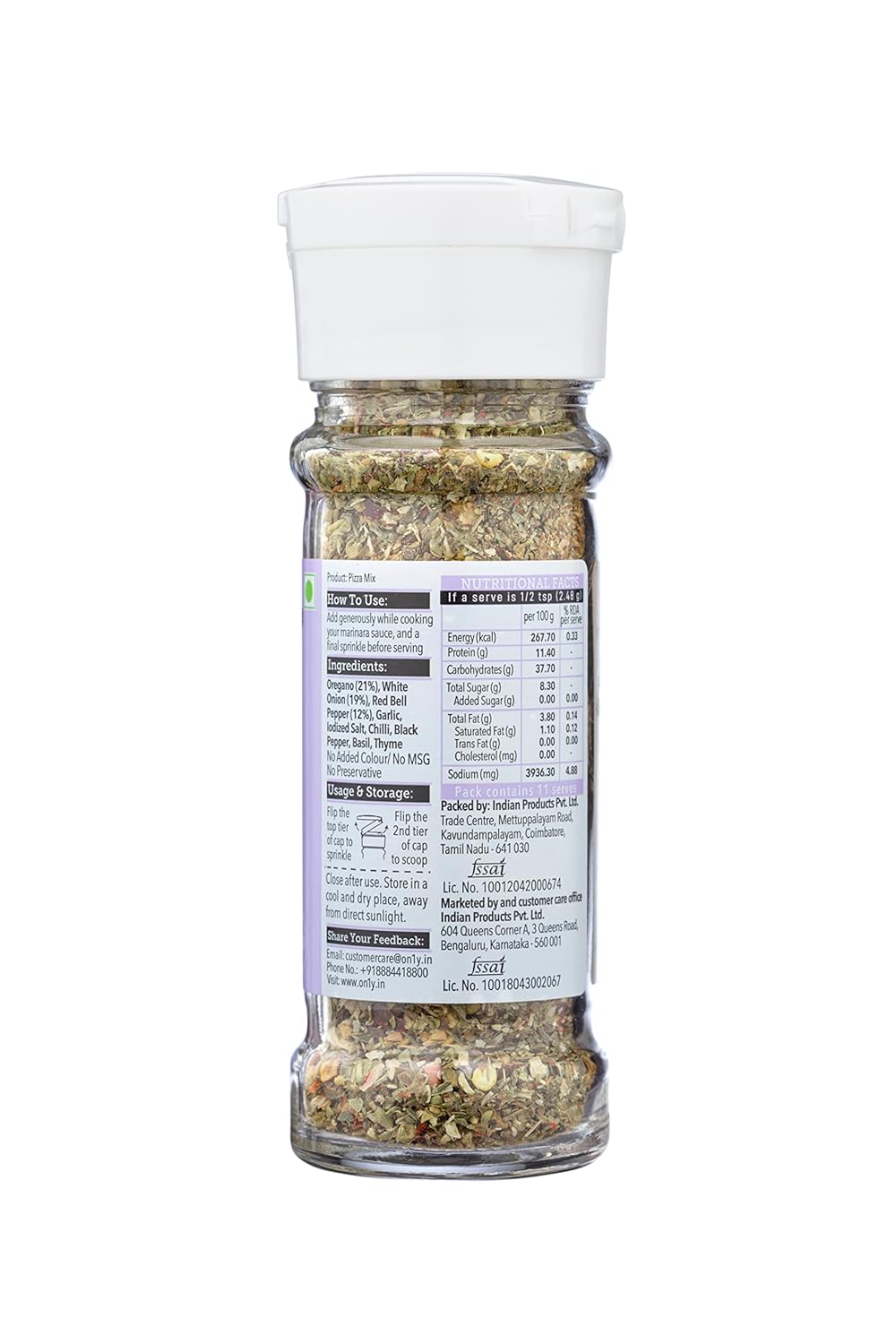 ON1Y PIZZA SEASONING 28GM