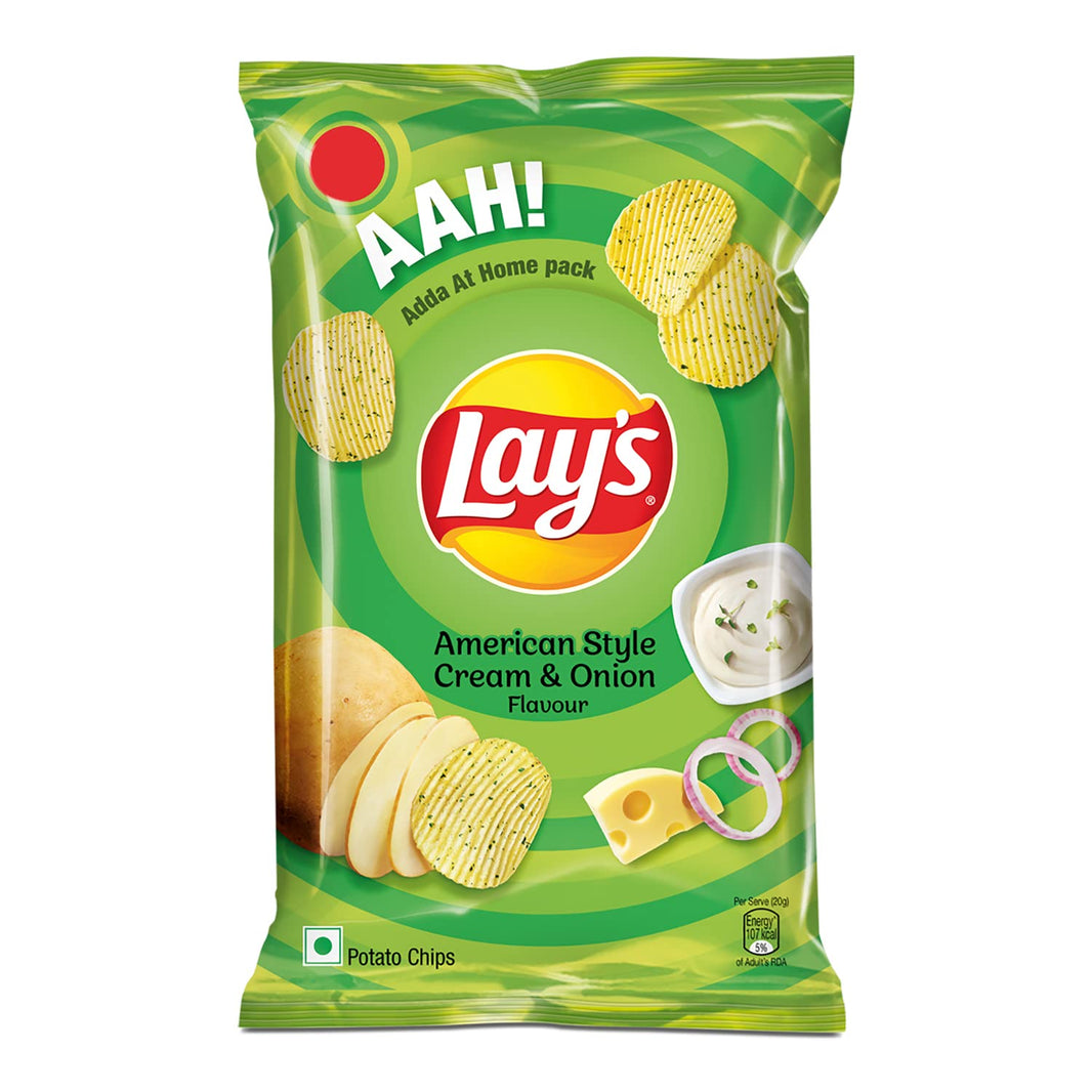 LAYS AMERICAN STYLE CREAM & ONION 104 GM