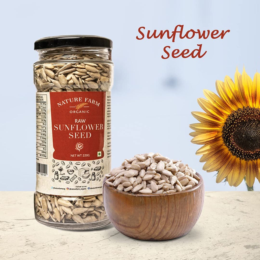 NATURE FARM ORGANIC RAW SUNFLOWER SEEDS 220 GM