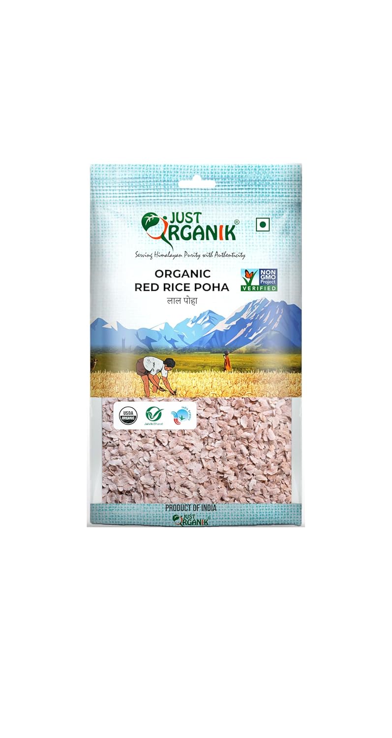 JUST ORGANIK RED RICE POHA 500G