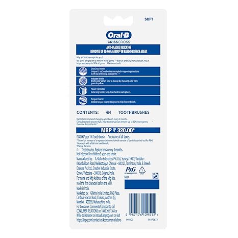 ORAL B CRISS CROSS BY2G1F 120MRP