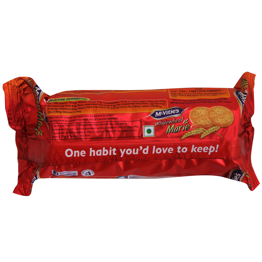 MCVITES WHOLEWHEAT MARIE'S 100 GM