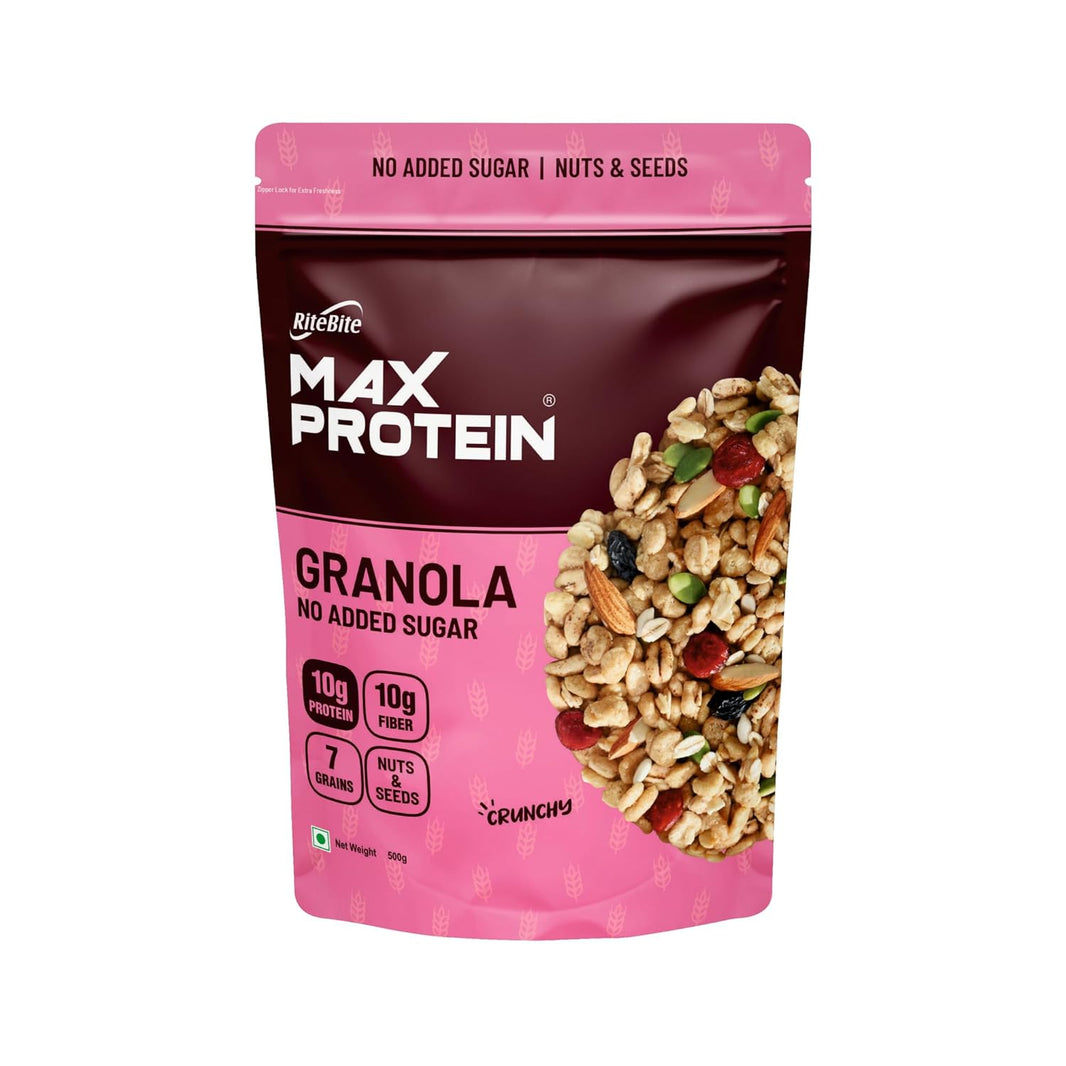 MAXPROTIEN NO ADDED SUGAR GRANOLA 500 GM