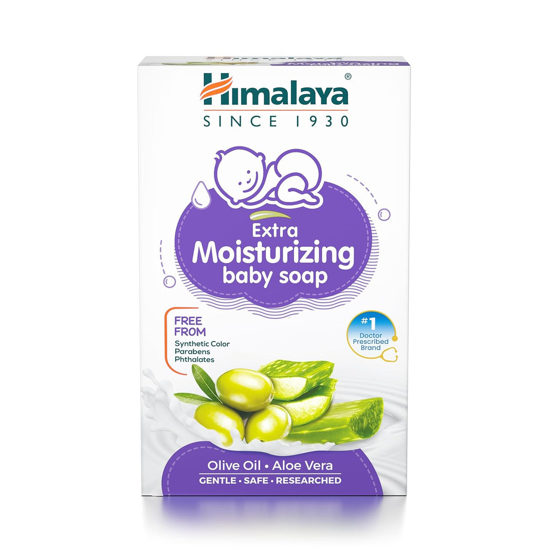 HIMALAYA EXTRA MOISTURIZING BABY SOAP 125G