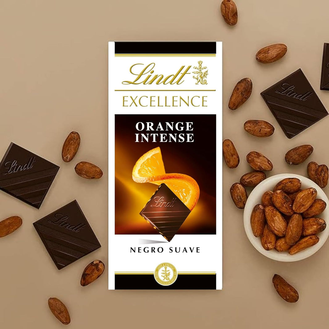 LINDT EXCELLENCE 100 % CACAO MIT ORANGE EXTRA INTENSITY
