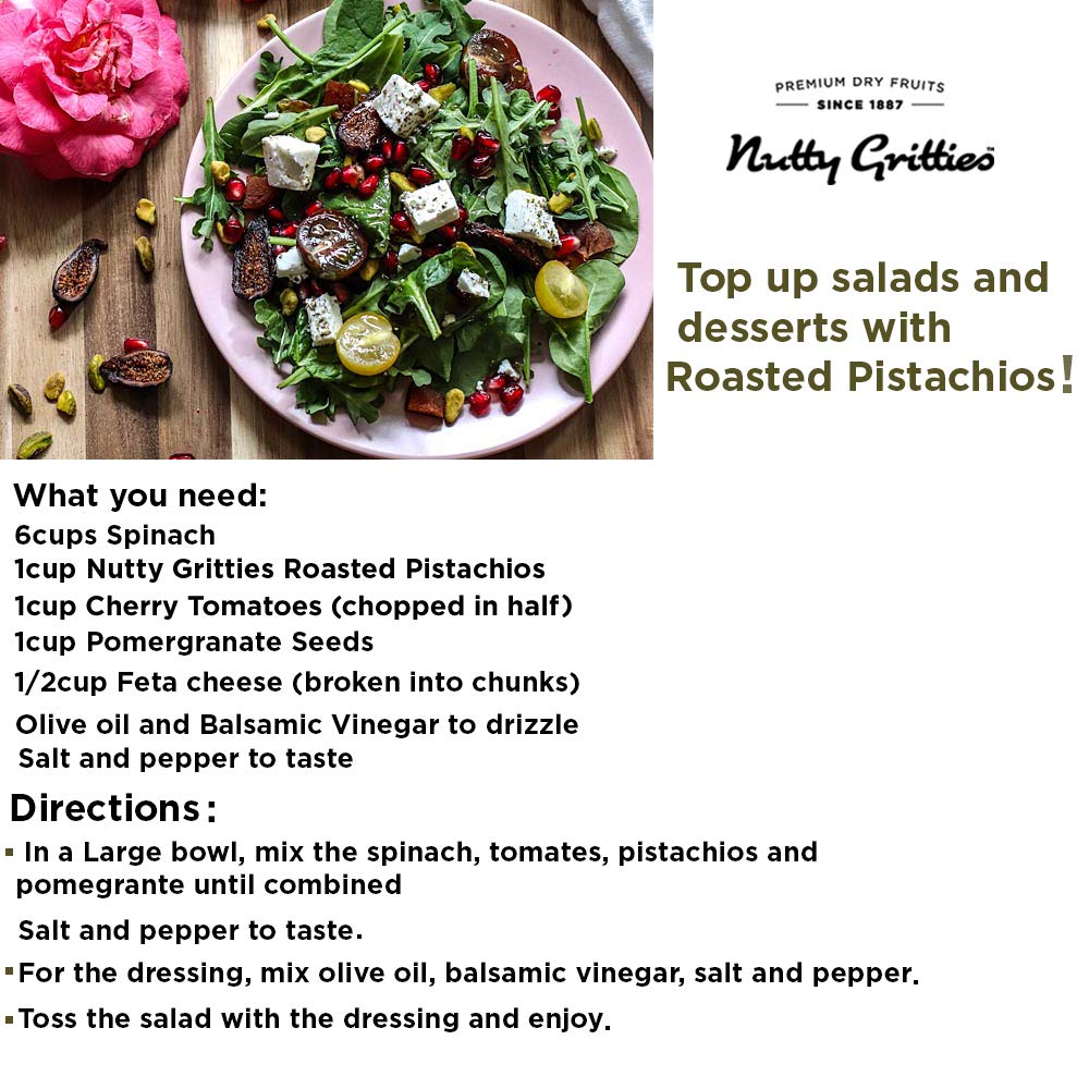 NUTTY GRITTIES - JUMBO ROASTED PISTACHIOS 194GM