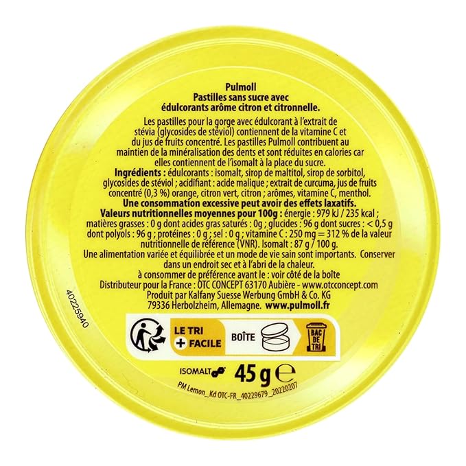PULMOLL LEMON CITRON MINTS