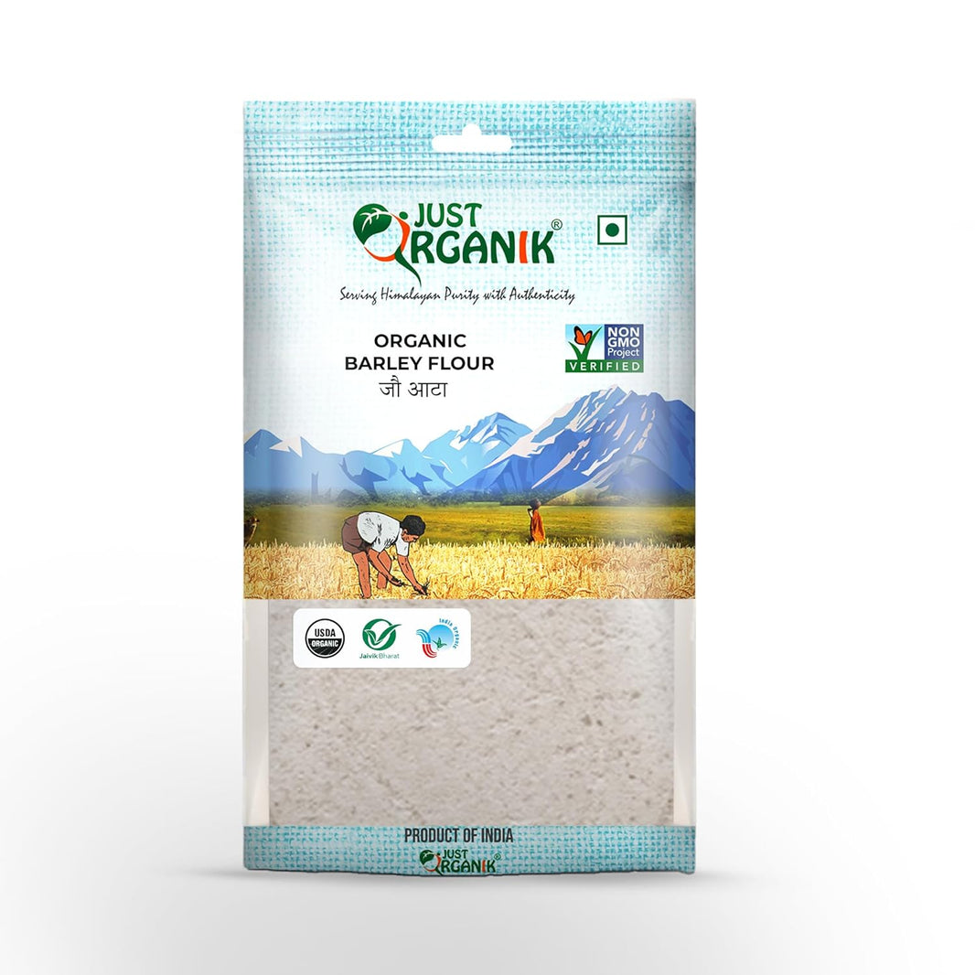 JUST ORGANIC BARLEY FLOUR 500G