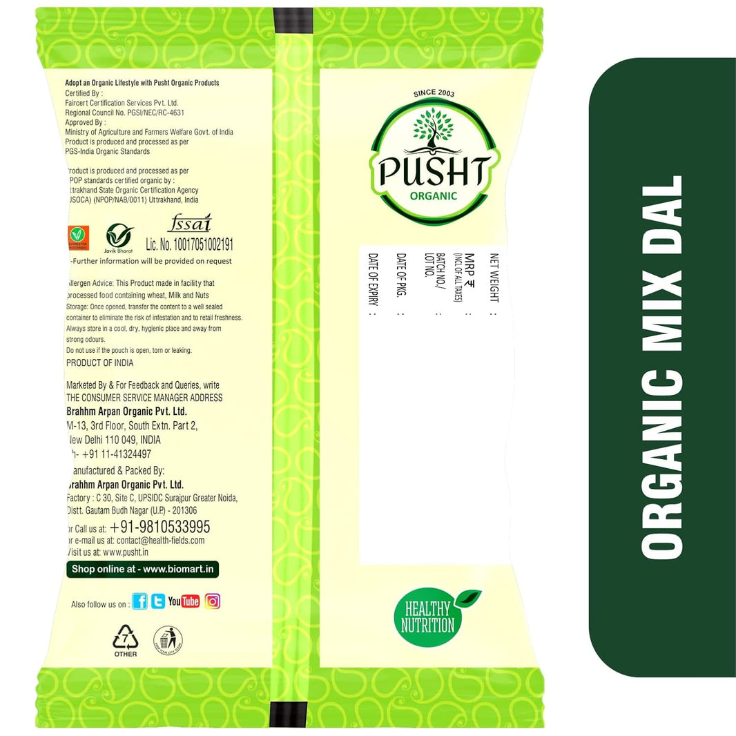 PUSHT ORG. MIX DAAL 500 GM