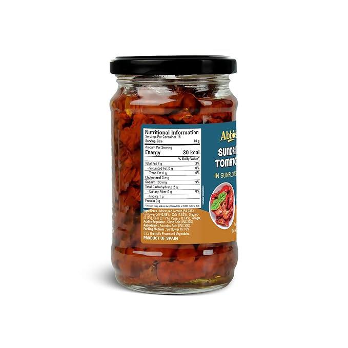 ABBIE'S SUNDRIED TOMATOES IN SUNFLOWER OIL 295 GM