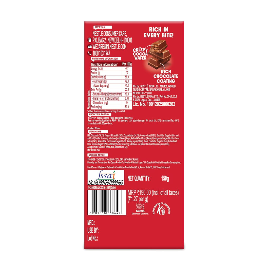 KITKAT RICH CHOCOLATE COATED WAFER