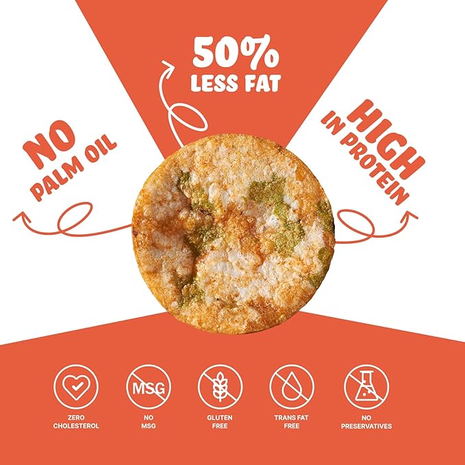 BRB POPPED RICE CHIPS PERI PERI 48 GMS