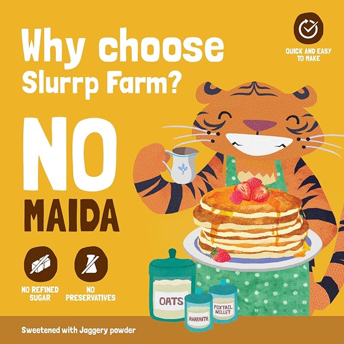 SLURP FARM MILLE BANANA CHOCO CHIP MILLET PANCAKE MIX 250 GM
