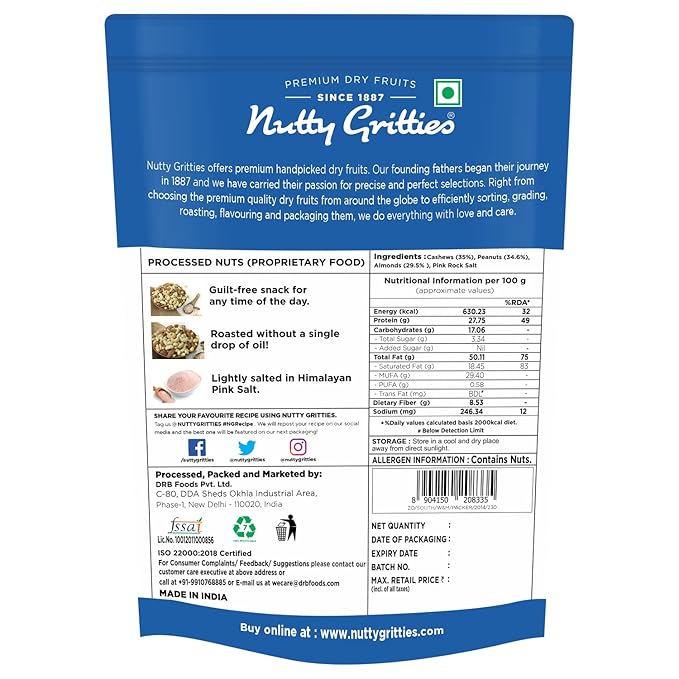 NUTTY GRITTIES 4PM NUT MIX