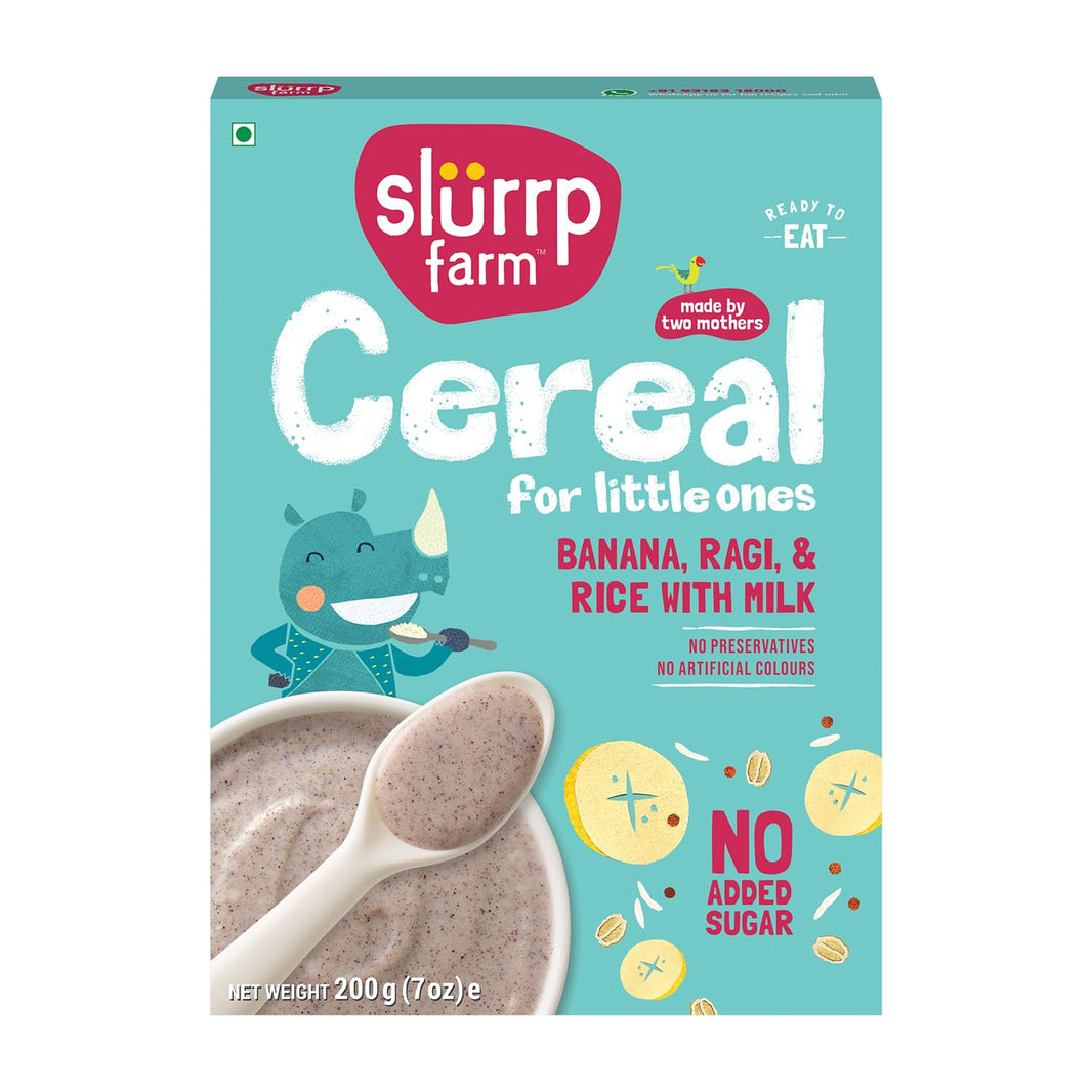 SLURRP FARM CEREAL RAGI RICE & BANANA MILK 200G