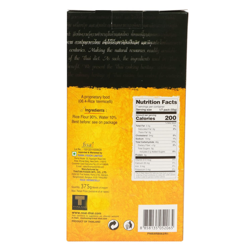 REAL THAI BROWN RICE VERMICELLI 375 GM