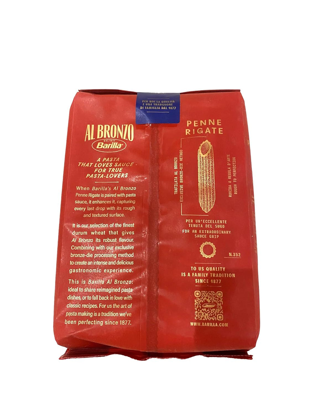 BARILLA PENNE RIGATE AL BRONZO 500 GME