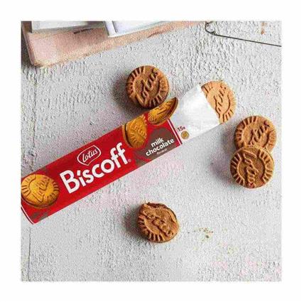 LOTUS BISCOFF MILK CHOCOLATE.