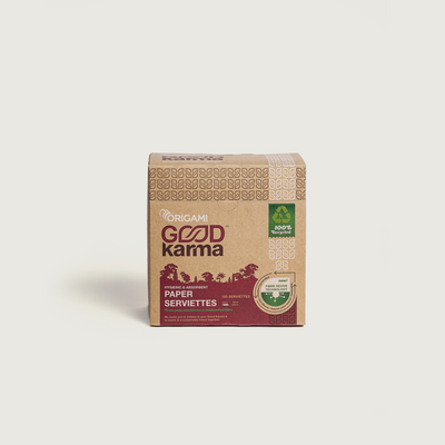 ORIGAMI GOOD KARMA GOOD PAPER SERVIETTES 100N