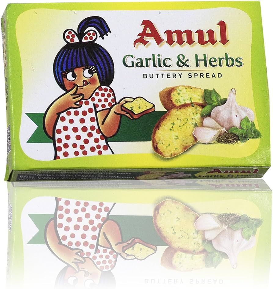 AMUL BUTTER GARLIC & HERBS, 100GM