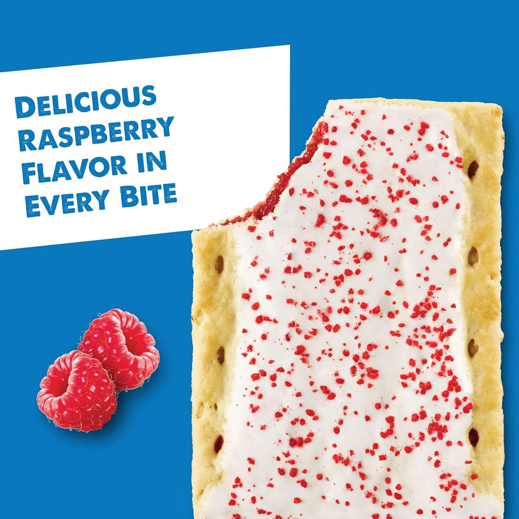 KELLOGGS POP TARTS FROSTED RASPBERRY 384G