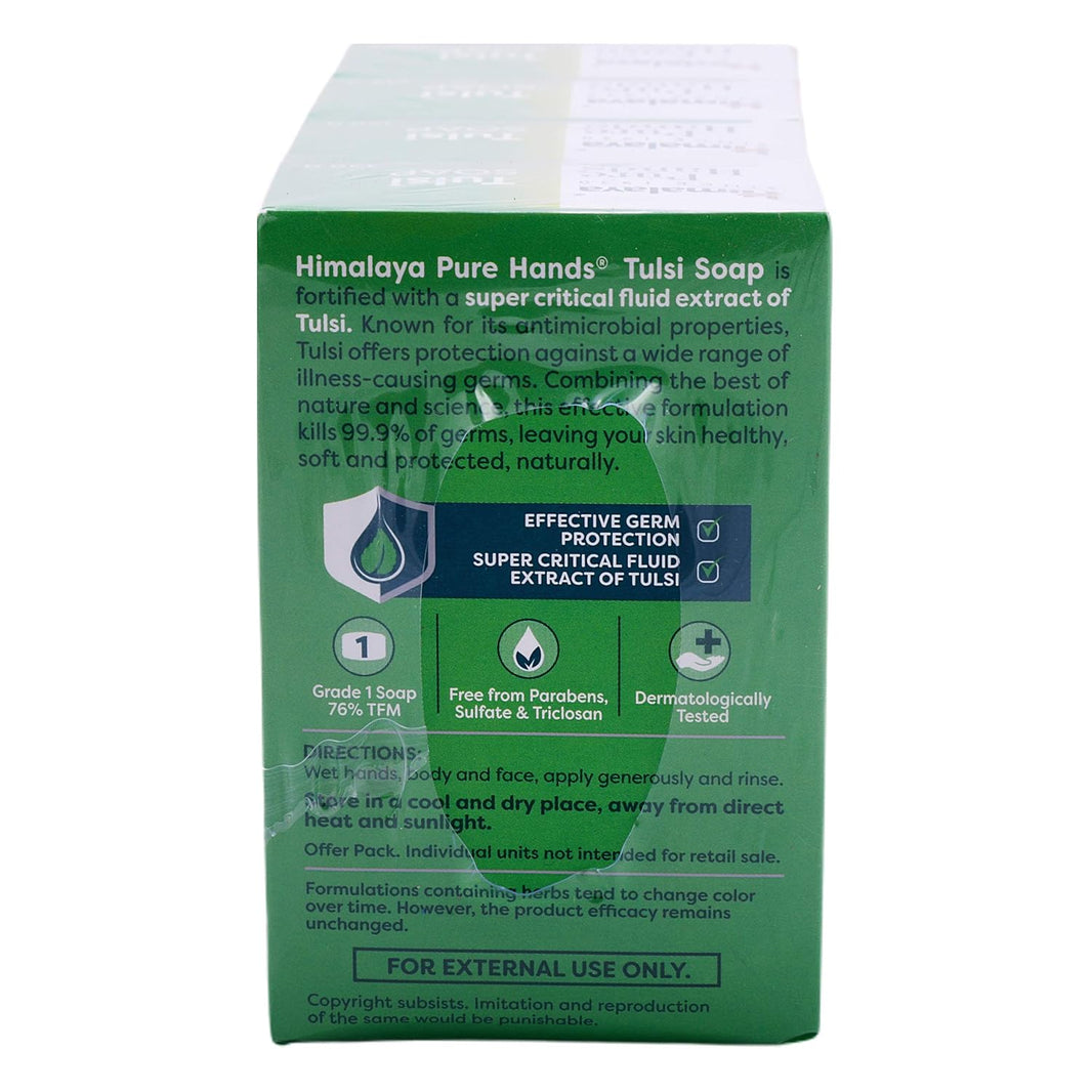 HIMALYA PURE HANDS TULSI SOAP 125 3+1 FREE