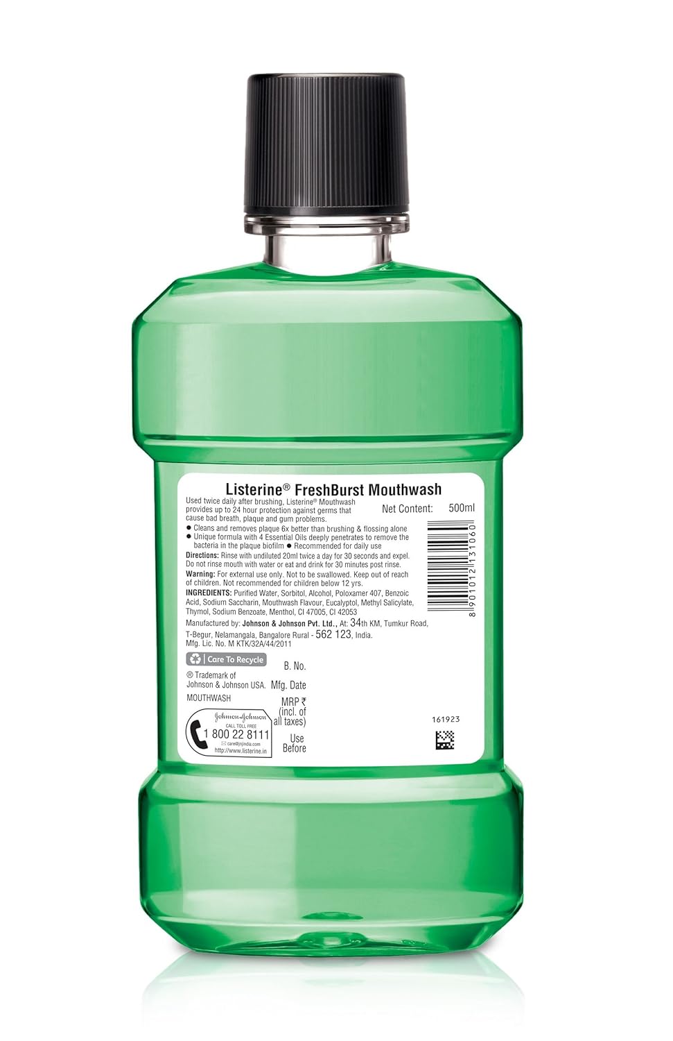 LISTERINE FRESHBURST 500ML